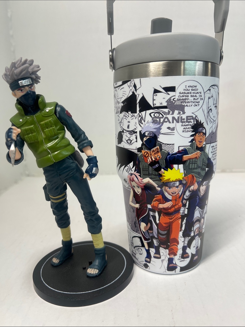 Stanley Anime Graphic Tumbler – White, Orange, Green